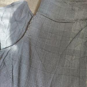 Pull-on Skinny 2x Stretch Houndstooth Plaid